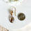 Thumbnail: Smoky Quartz Drop Earrings in Gold