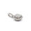 Thumbnail: Estate Diamond Halo Pendant in 14K White Gold