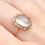 Thumbnail: Vintage White Moonstone Ring in 9k Gold