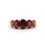 Thumbnail: Vintage Garnet Five Stone Ring in 10K Gold