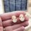 Thumbnail: Vintage Boxed Shell Cameo Earrings in 10K Yellow Gold
