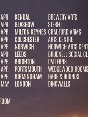 NEWS: FIRST TIME FLYERS - 2027 UK TOUR