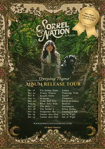 NEWS: SORREL NATION ALBUM RELEASE TOUR