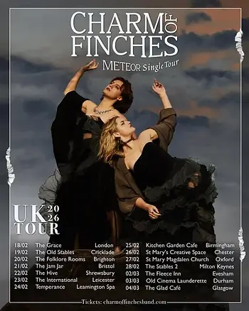 NEWS: CHARM OF FINCHES 2026 UK TOUR