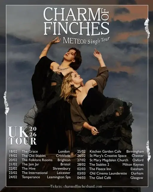 NEWS: CHARM OF FINCHES 2026 UK TOUR