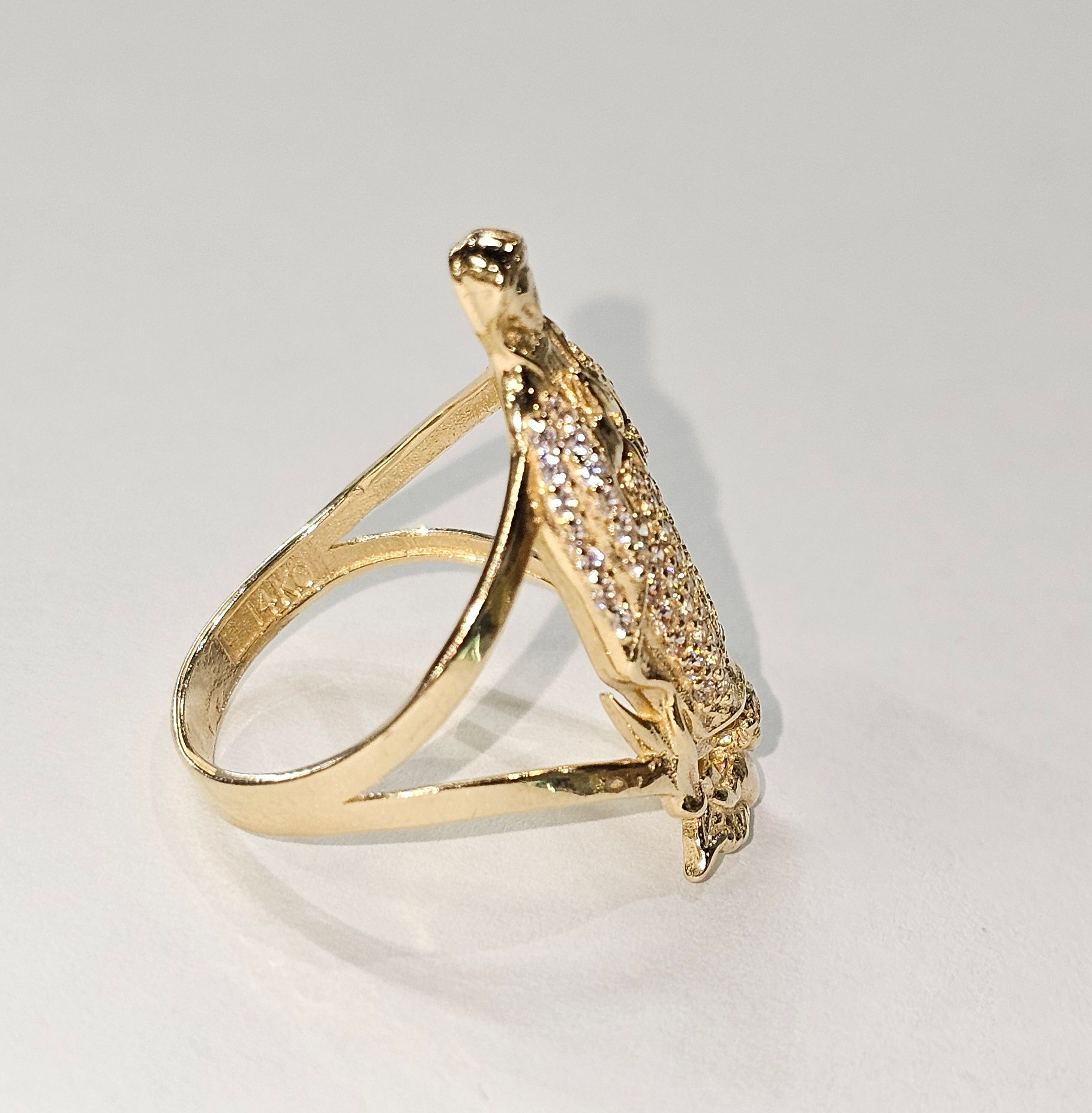 Anillo de la virgencita 14k 