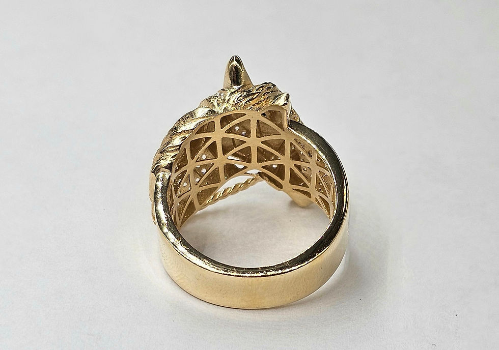 Thumbnail: Anillo de caballo 14k 