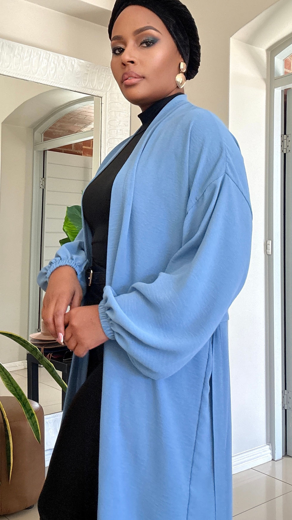 Thumbnail: Luxury Blue Viscose Kimono