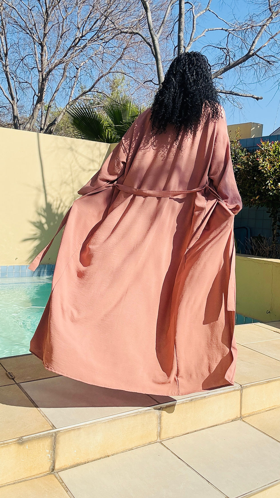 Thumbnail: Luxury Pink Viscose Kimono