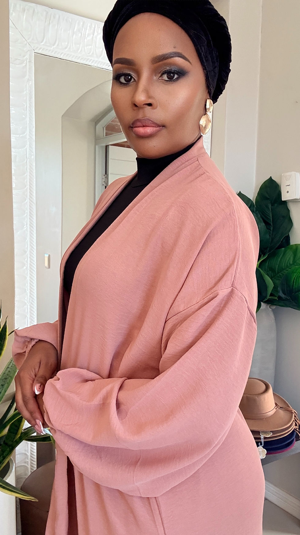 Thumbnail: Luxury Pink Viscose Kimono