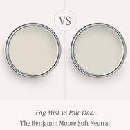 Fog Mist vs Pale Oak - The Benjamin Moore Soft Neutral Comparison That Settles It