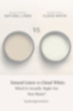 Natural Linen vs Cloud White
