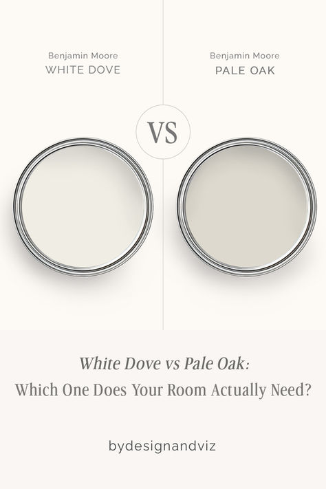 White Dove vs Pale Oak - Which One Does Your Room Actually Need?