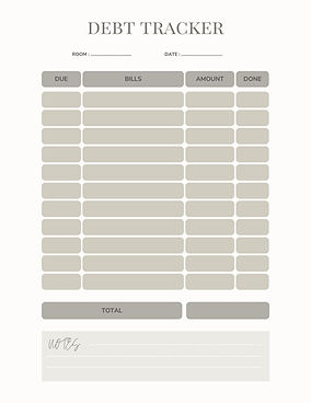 Digital planner page example
