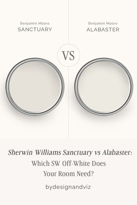Sherwin Williams Sanctuary vs Alabaster - Which SW Off-White Does Your Room Need?