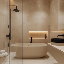 How to Fit a Shower and Bath in a Small Bathroom: Interior Designers Reveal the Clever Trick