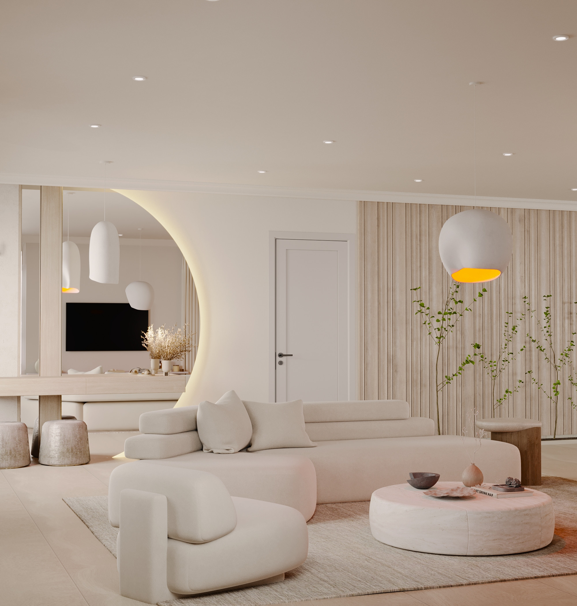 Organic Modern Living Room Design