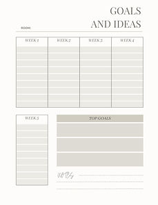 Digital planner page example