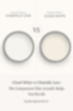 Benjamin Moore Cloud White vs Chantilly Lace