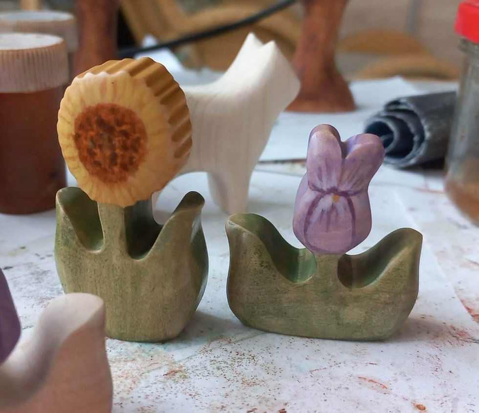 Thumbnail: Handmade Wooden Sunflower by Diofa Muhely