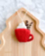 Tara Treasures Felt Christmas Hot Cacao Ornament