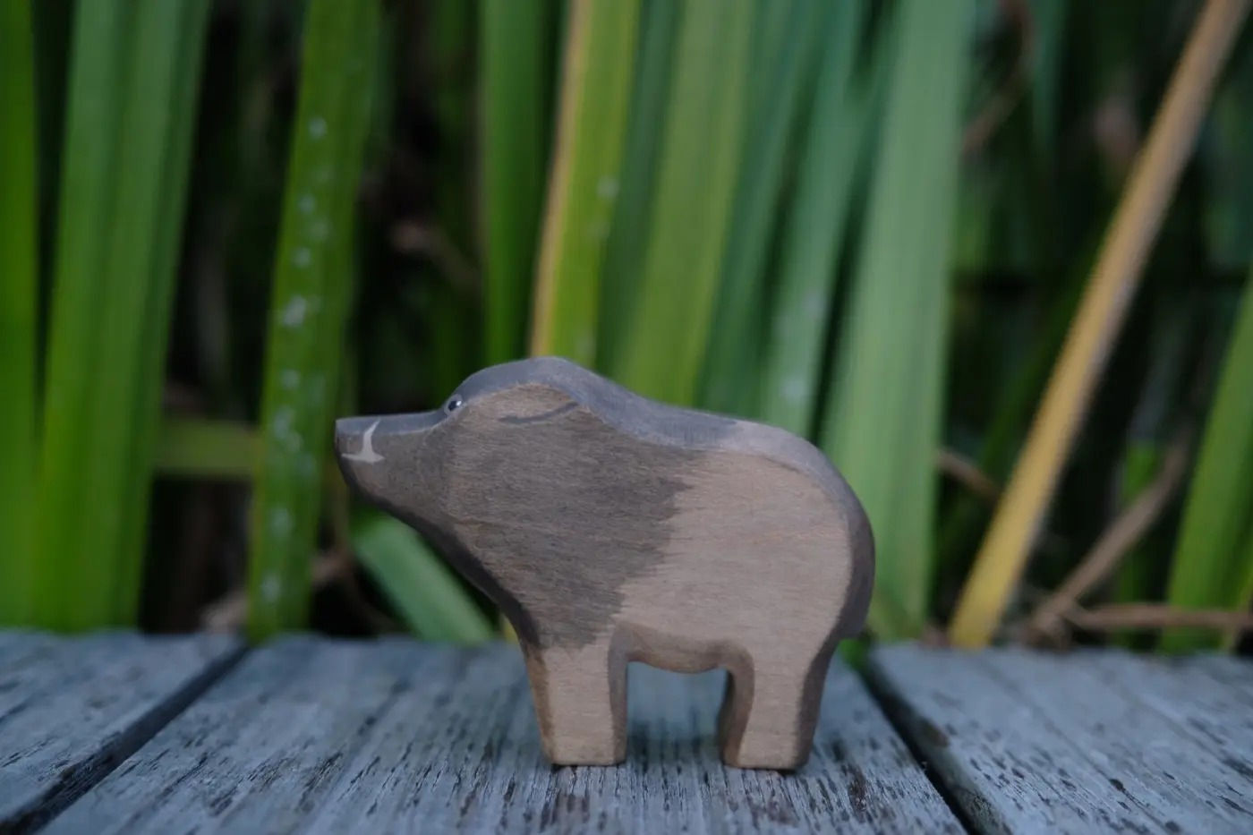 HolzWald Handmade Wooden Wild Boar Figurine
