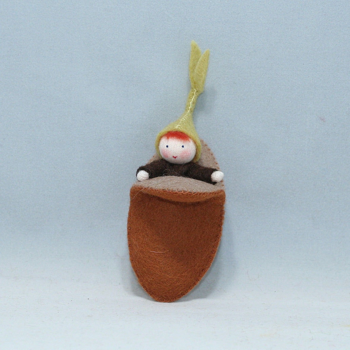 Eco Flower Fairies Seedling Baby with Seed Pod Felt Doll