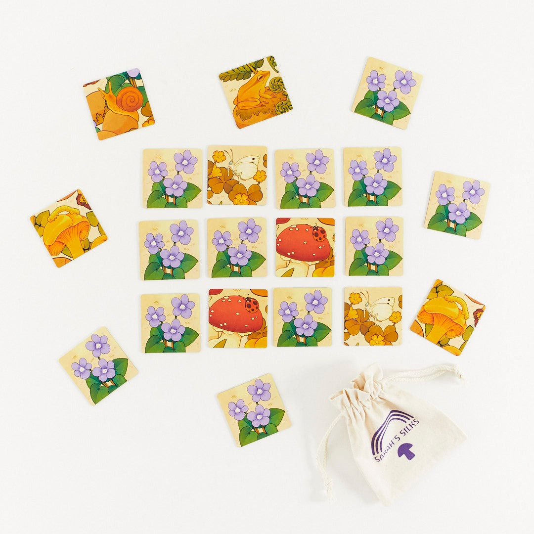 Sarah's Silks Mushroom Game