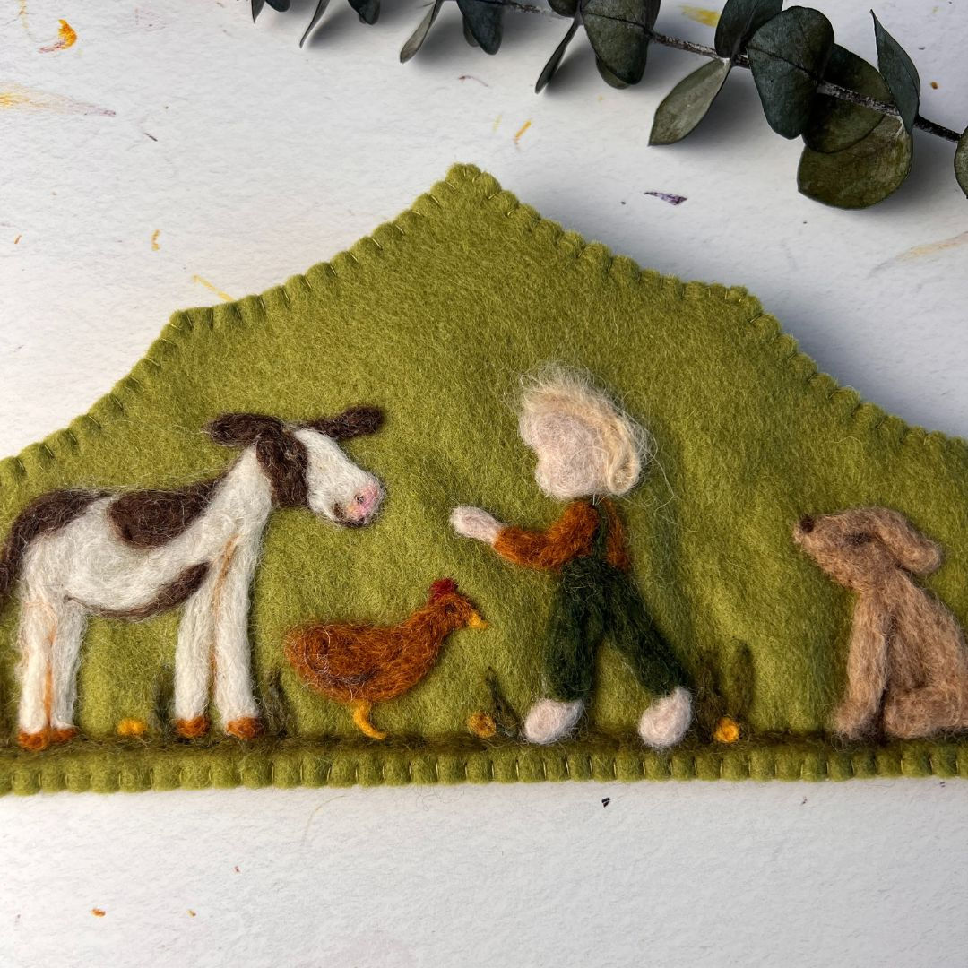 Poems for Buttercup Waldorf Birthday and Celebration Crown, Little Farmer