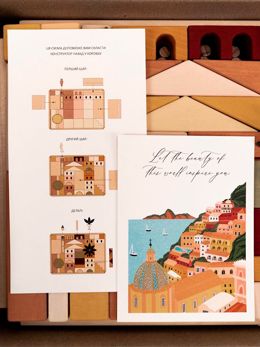 Thumbnail: SABO concept Wooden Italy Ancient City Blocks Set