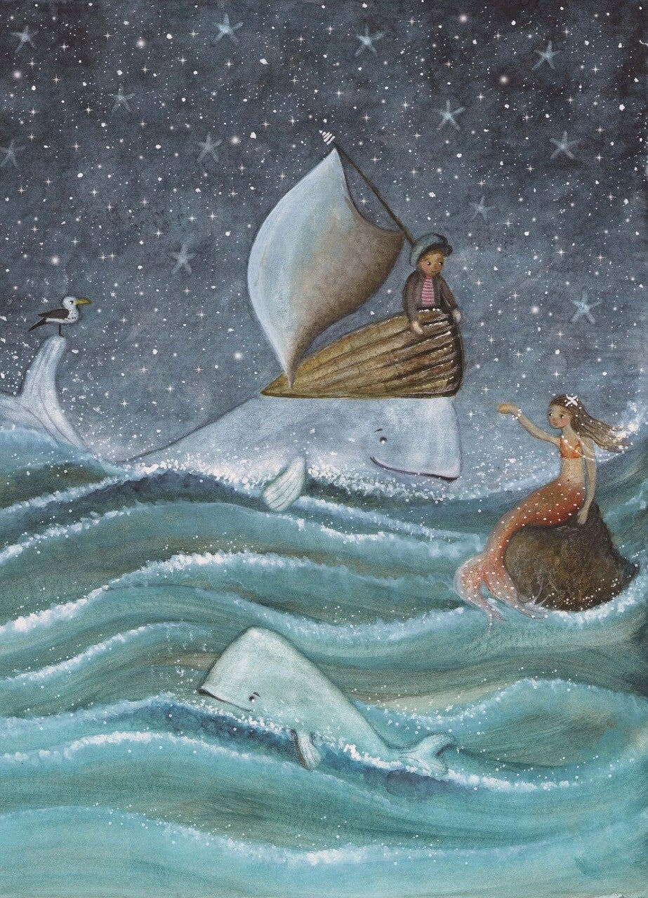 Bijdehansje Postcard – Mermaid