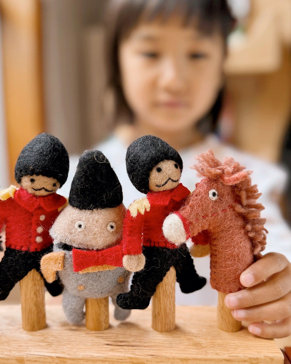 Thumbnail: Tara Treasures Felt Humpty Dumpty, Finger Puppet Set