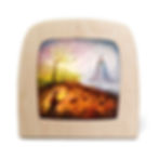 Toverlux Magic Lamp Silhouette – Gaia and the King by Vogel Geluk showing an earth spirit and the Winter King.