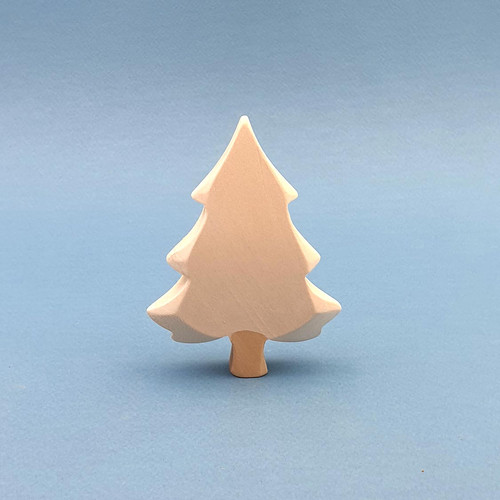 Brin d'Ours Small White Wooden Fir Tree themulberrytreehouse