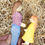 Thumbnail: Eric & Albert Wooden Woman and Girl Figurine – White Skin | Handmade Waldorf Toy