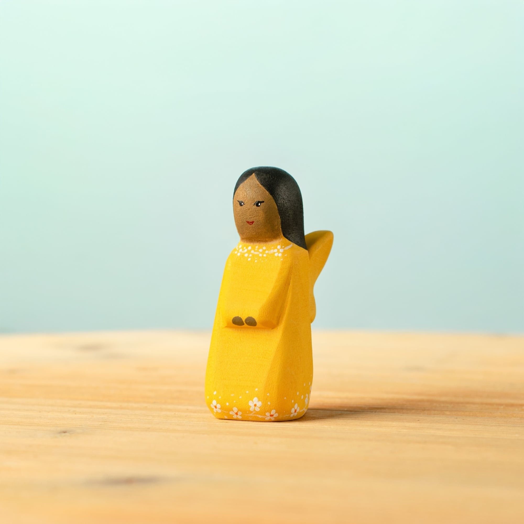 Bumbu Toys Wooden Golden Fairy Figurine