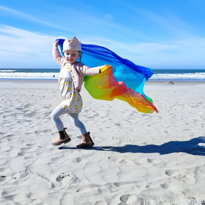 Thumbnail: Laura's Play cotton Rainbow play cloth