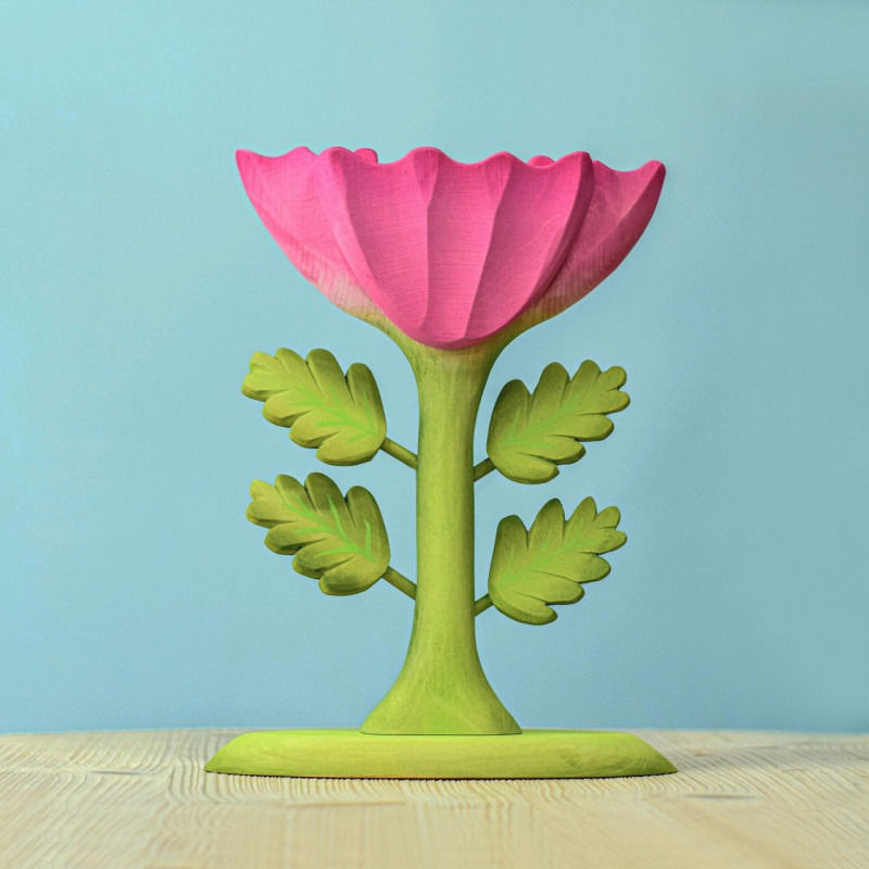 Thumbnail: Bumbu Toys Large Wooden Pink Flower