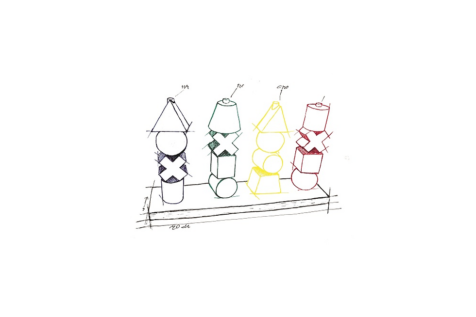 Thumbnail: Wooden Story Rainbow Stacking Toy XL