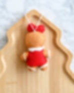 Tara Treasures Felt Christmas Gingerbread Girl Ornament