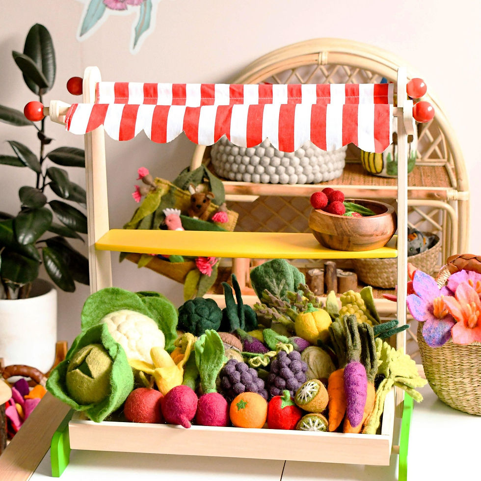 Thumbnail: Tara Treasures Felt Pear Play Food