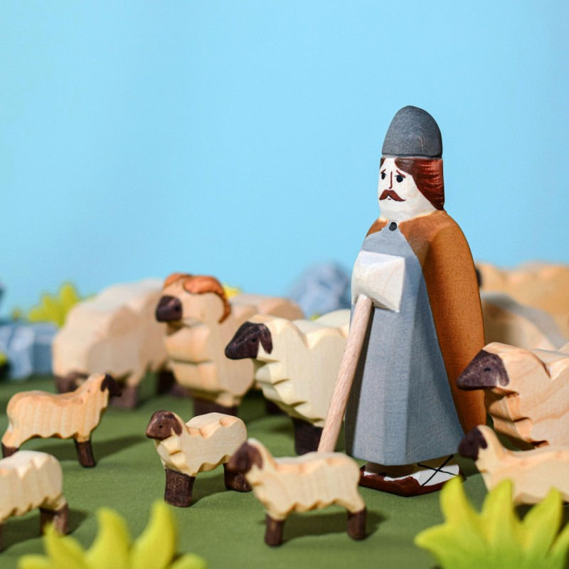 Thumbnail: Pre-Order Bumbu Toys Wooden Flock of Sheep Set