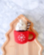Tara Treasures Felt Christmas Hot Chocolate Mug Ornament