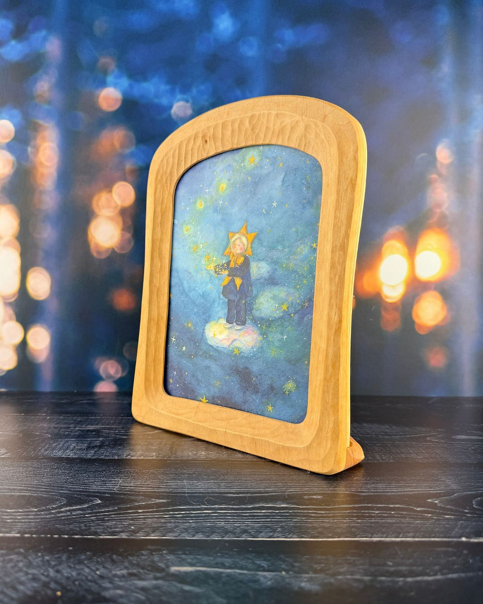 Wooden Standing Postcard Frame A5–Standard & Portrait Format by Rahmenart