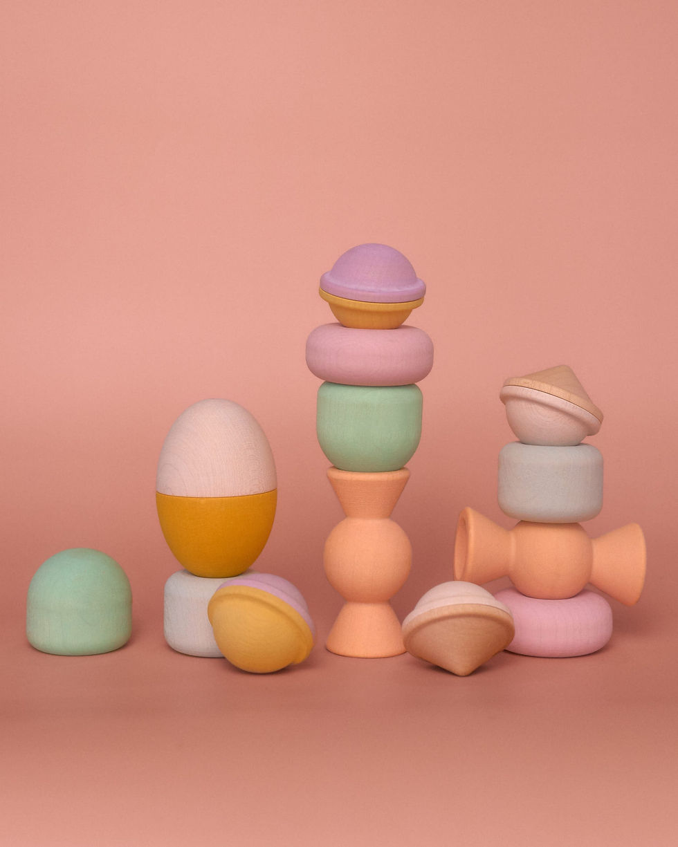 Chill Pepper Treats – Wooden Stacking & Spinning Game