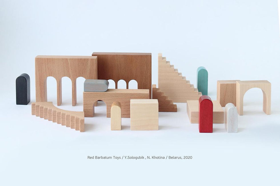 Thumbnail: Wooden Architectural Building Blocks - Color