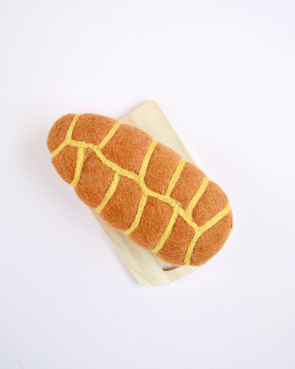 Tara Treasures Felt Braided Bread Play Food Toy