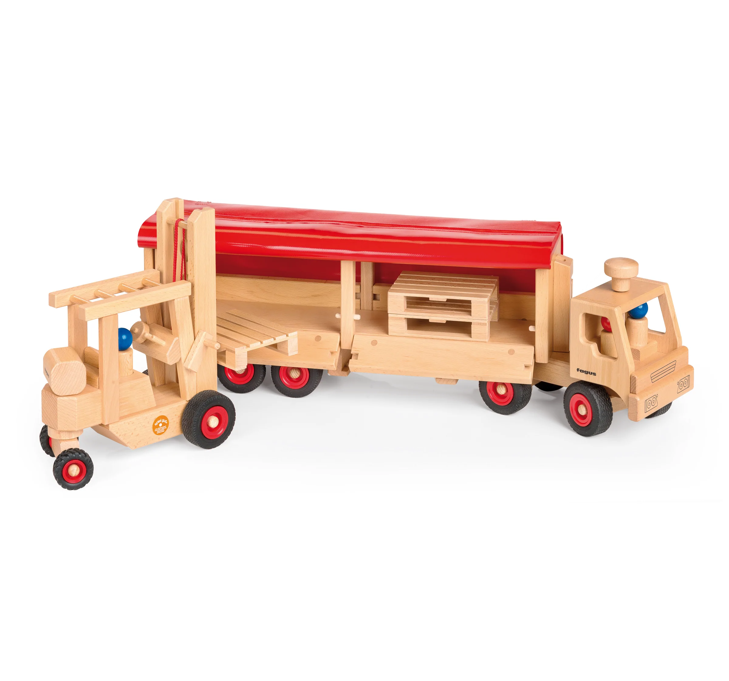 Thumbnail: Sale Fagus Wooden Semi-Truck and Trailer 