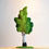 Thumbnail: Bumbu Toys Large Wooden Birch Tree-Green