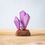 Thumbnail: Bumbu Toys Handcrafted Wooden Purple Crystals